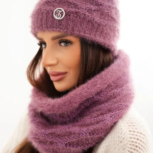 Komplet damski czapka i komin